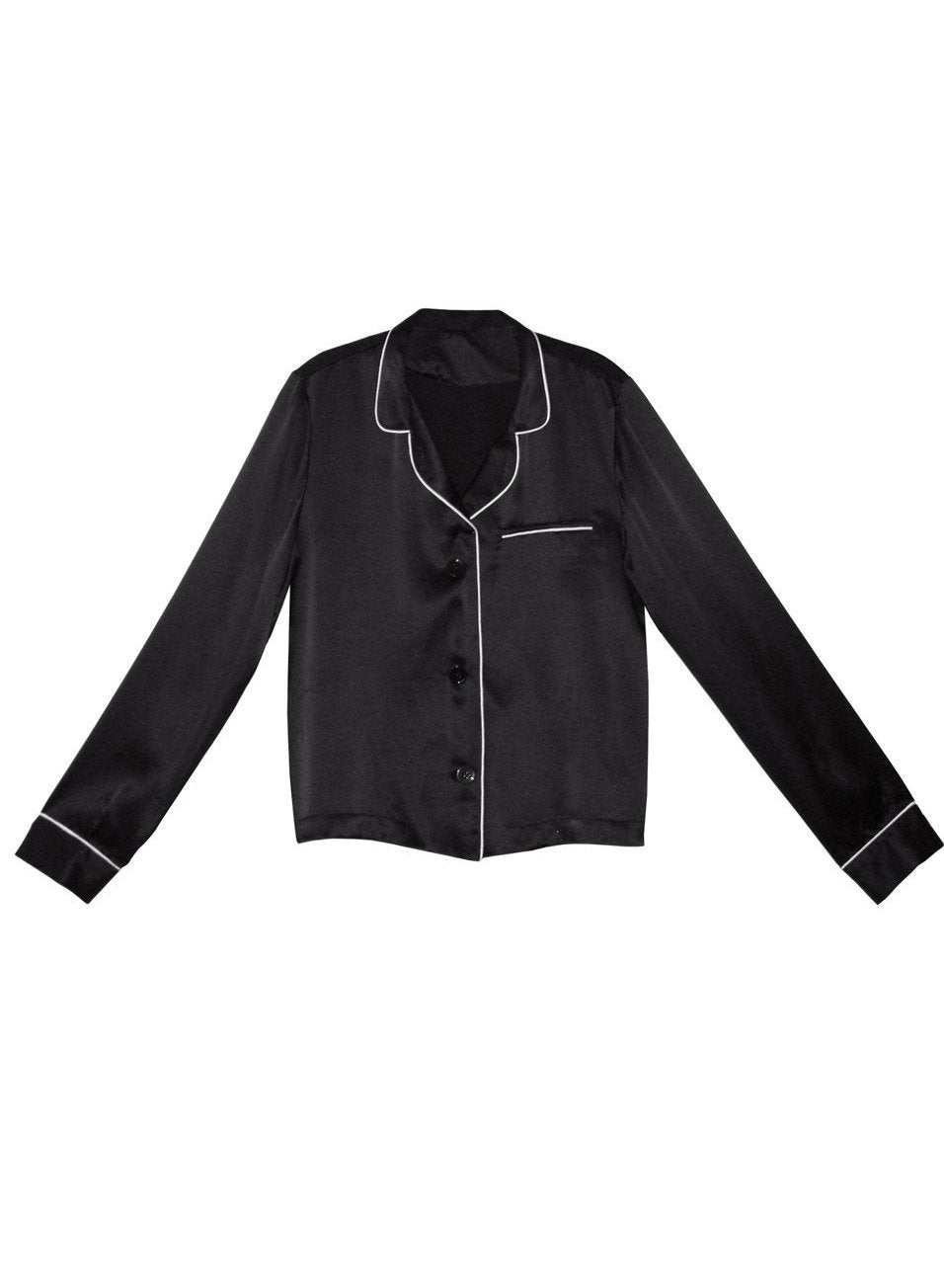 Fleur du Mal Black Fleur PJ Top