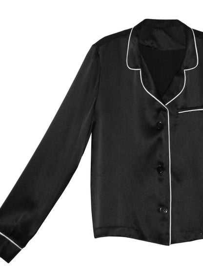 Fleur du Mal Black Fleur PJ Top